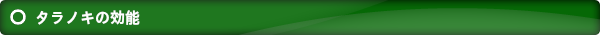 タラノキの効能
